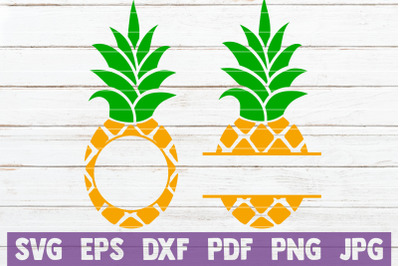 Pineapple Monograms SVG Cut Files