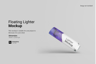 Floating Lighter Mockup