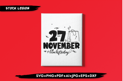 27 November #blackfriday SVG