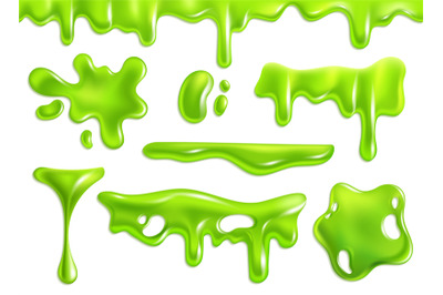 Slime green. Purulent blots slimy, goo splashes and mucus smudges. Bri