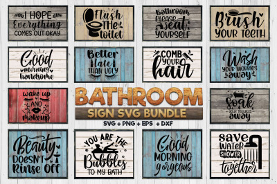 Bathroom SVG Bundle