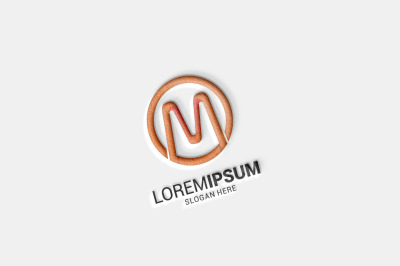 Circle &amp; Letter M Logo