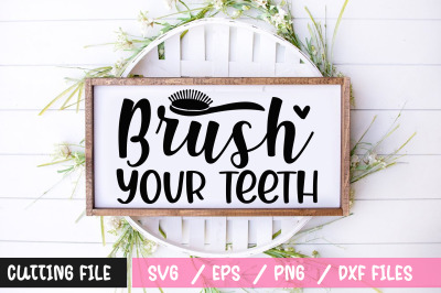 brush your teeth svg