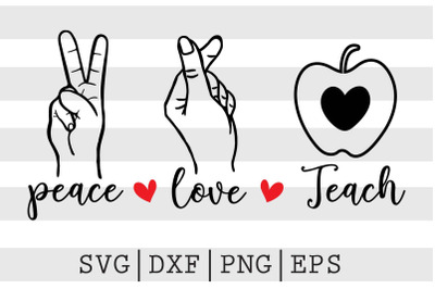 Peace Love Plants SVG