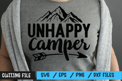 Unhappy camper svg