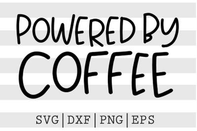 Powered by coffee SVG