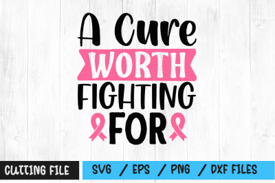 A cure worth fighting for svg