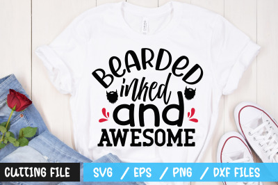 Bearded inked and awesome svg