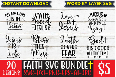 Faith Quotes SVG Bundle