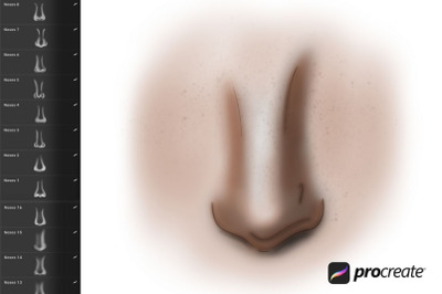 Nose Procreate Stamps