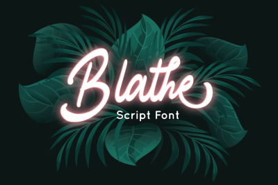 Blathe - Script Font