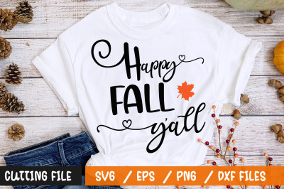 Happy fall yall svg