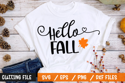 Hello fall svg