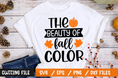 The beauty of fall color svg