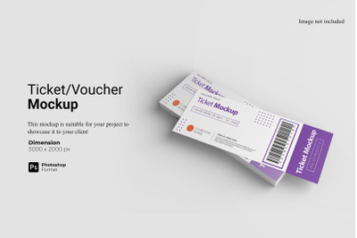 Ticket Voucher Mockup