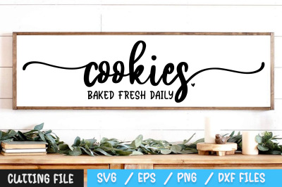 Cookies Baked Fresh Daily svg