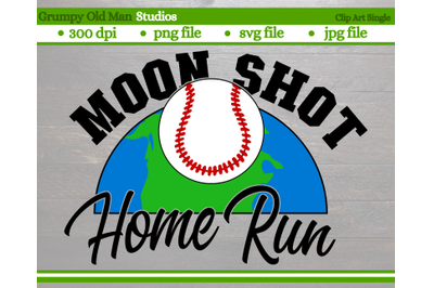 baseball moon shoot | home run