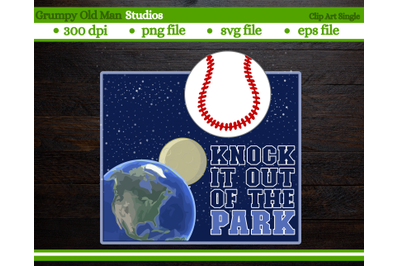 baseball in outer space | knock it out of the park