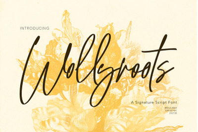 Wollyroots Signature Script Font