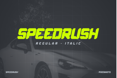 Speed Rush - A Car Racing Display Font