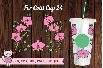 Starbucks Orchid Cold Cup 24 svg, Citrus Svg