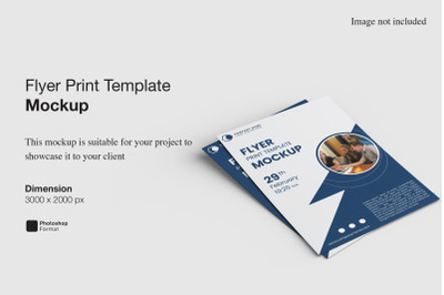 Flyer Print Template Mockup