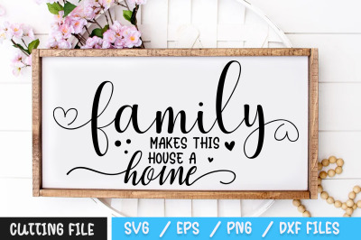 Family Makes This House A Home svg