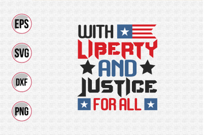 with liberty and justice for all