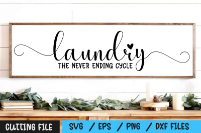 Laundry The Never Ending Cycle svg