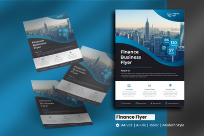 Finance Business Flyer Brochure Template