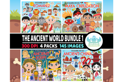 The Ancient World Clipart Bundle 1 - Lime and Kiwi Designs
