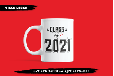 Class Of 2021 Hearts SVG