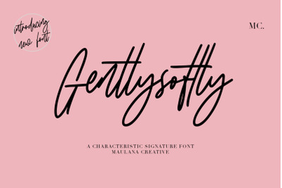 Gentlysoftly Signature Script Font