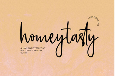 Homeytasty Handwritten Script Font