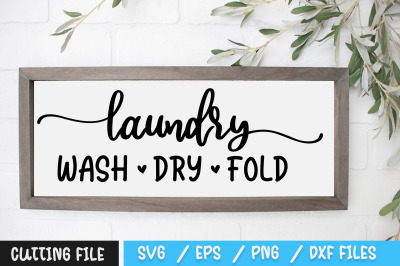 Laundry Wash Dry Fold svg