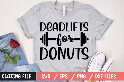 Deadlifts for donuts svg