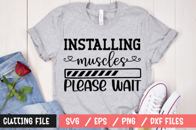 Installing muscles please wait svg