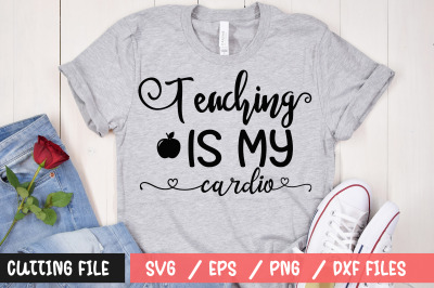 Teaching is my cardio svg