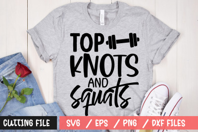 Top knots and squats svg