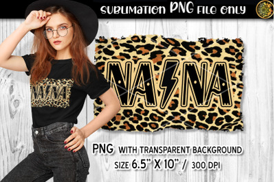 NA NA Flash on Leopard Pattern Template Sublimation PNG Clipart
