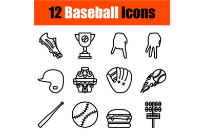 Baseball Icon Set