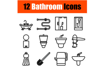 Bathroom Icon Set