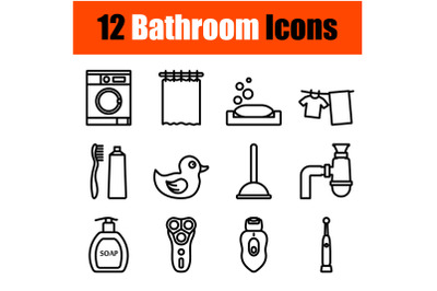 Bathroom Icon Set