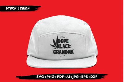 Dope Black Grandma Weed SVG
