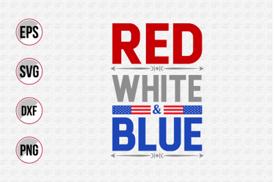 Red white &amp; blue svg