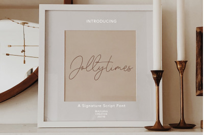 Jollytimes Signature Font