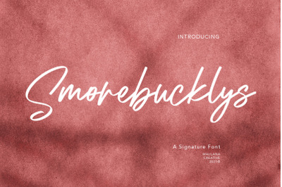 Smorebucklys Signature Font