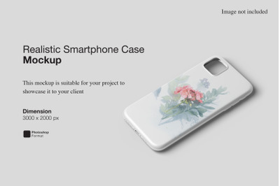 Realistic Smartphone Case Mockup