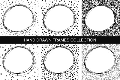Collection of hand drawn frames