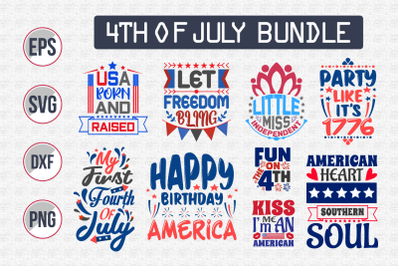 4th of July quotes design Bundle svg.